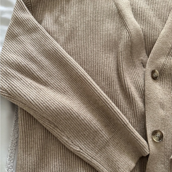 Cozy Oatmeal Women's Sweater Cardigan M - Picture 7 of 9